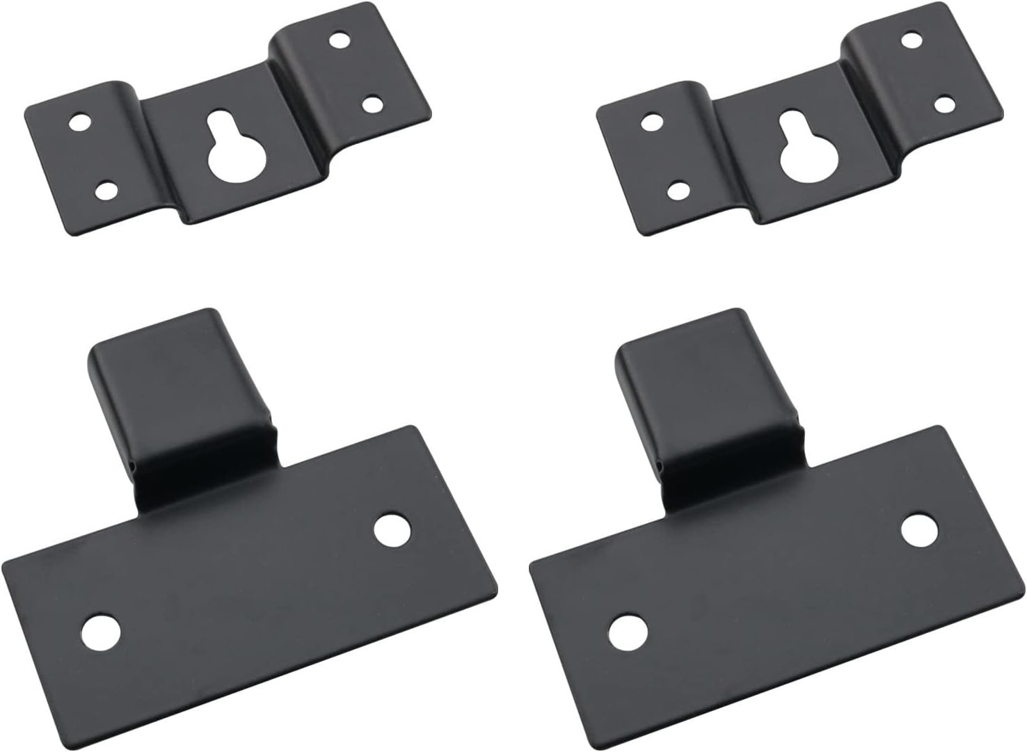 2 Sets Heavy-Duty Wall Mount Speaker Hangers - Rust-Resistant Brackets for Audio