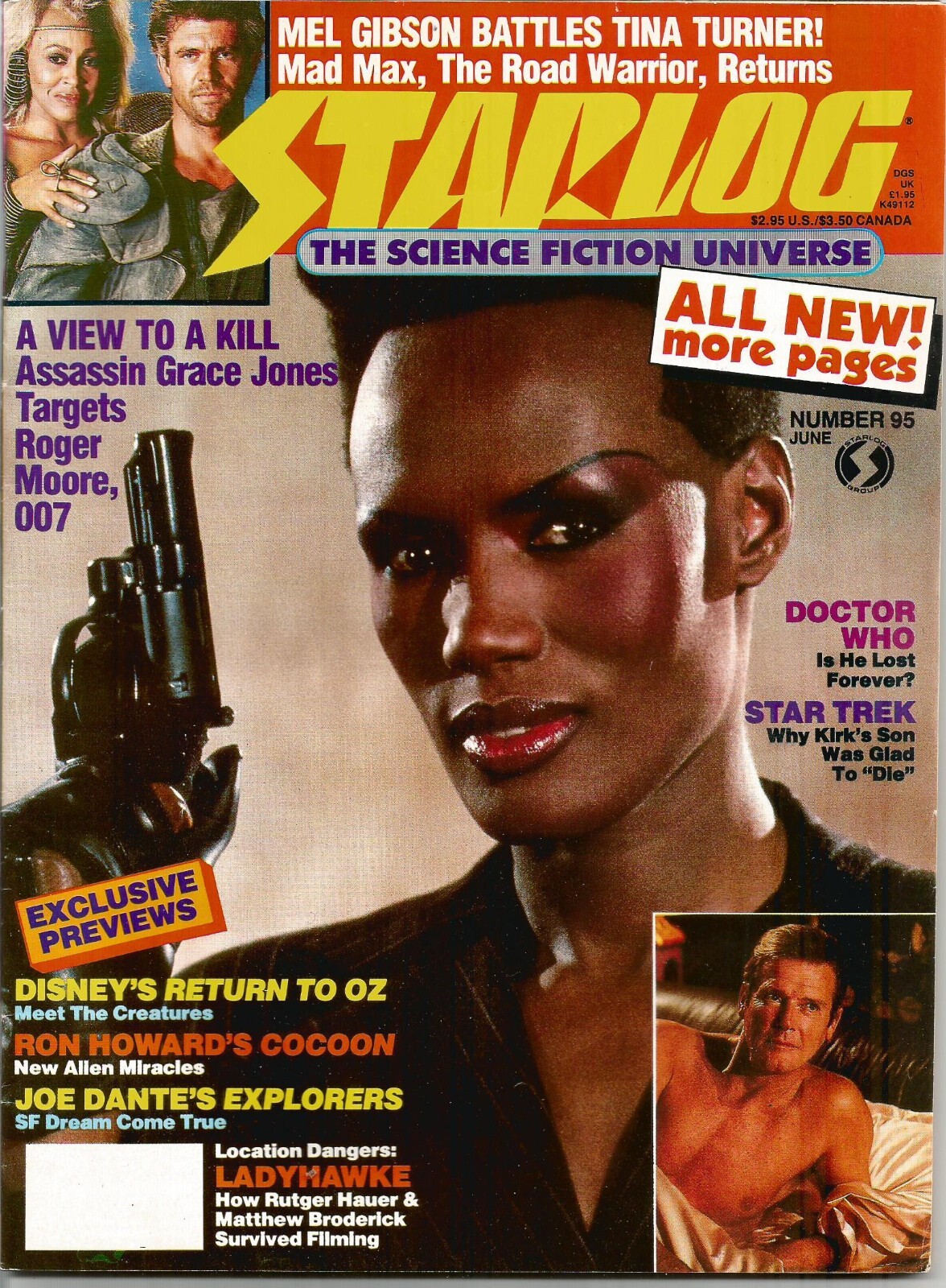 STARLOG #95 June 1985 James Bond. Mad Max, Star Trek, Doctor Who, Cocoon VG/F