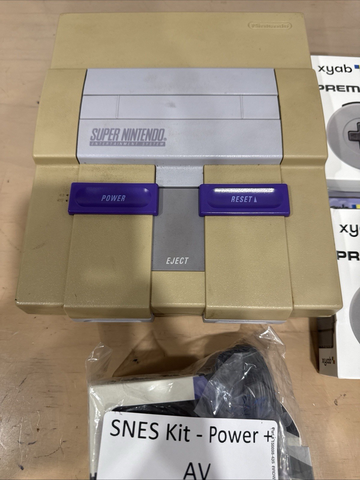 Nintendo SNES Home Console Bundle - Tested - 2 Controllers