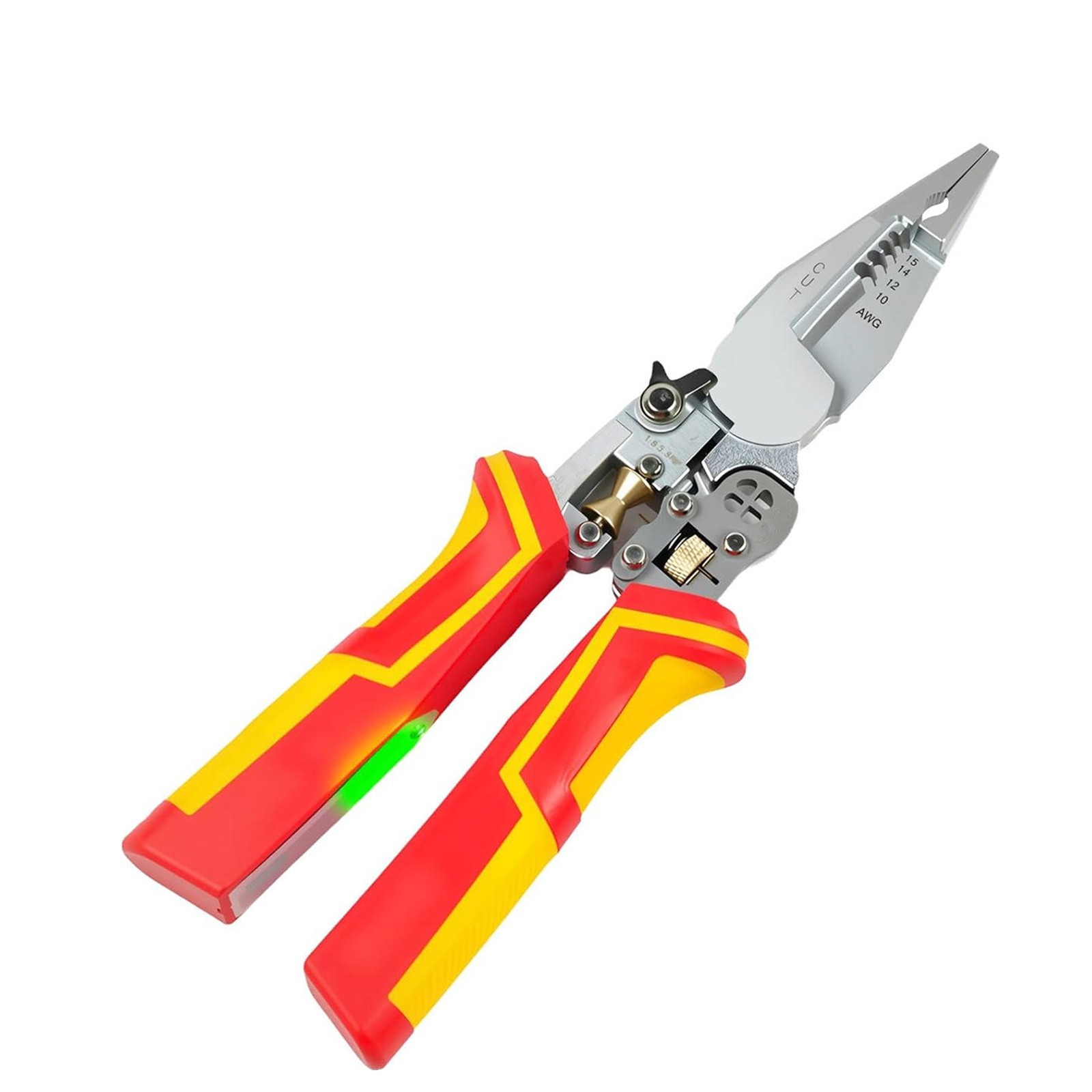 Wire Stripper Tool Multi Function Voltage Tester Pliers with Wire Twister Cutter
