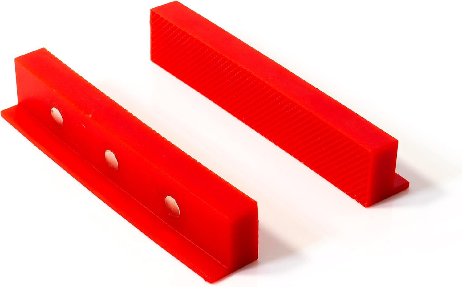 2 Pack Vise Jaw Covers 6.1" Non-Marring Pads Standard & Grooved Sets