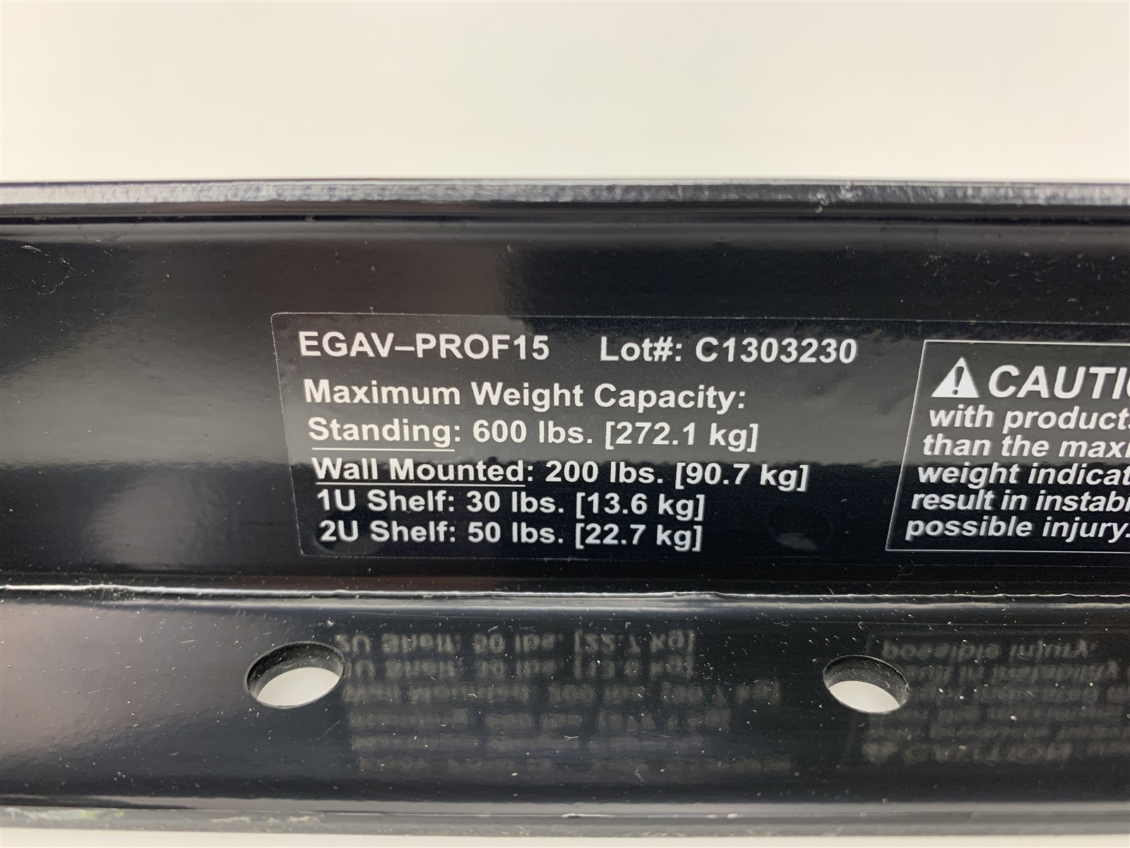 EchoGear Standard 19" Rack Width 15U Open Frame AV Rack EGAV-PROF15