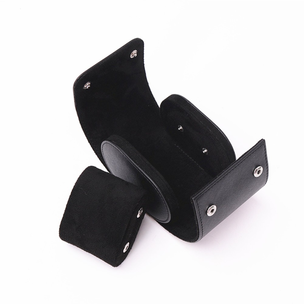 1x PU Leather Watch Storage Case Dustproof Protection Box Single Presentation