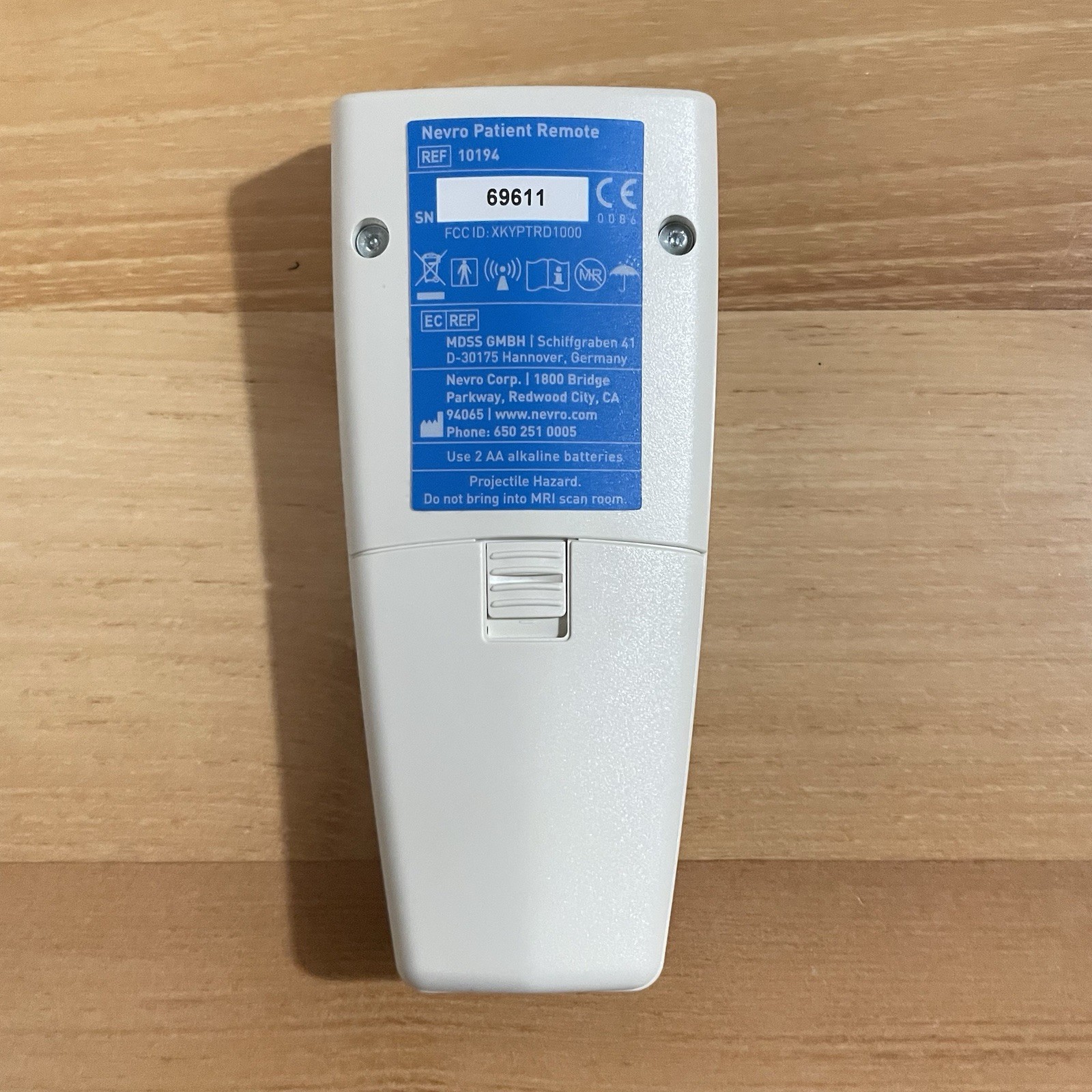 Nevro Patient Remote Control 10194 ONLY Soft Keypad WORKS