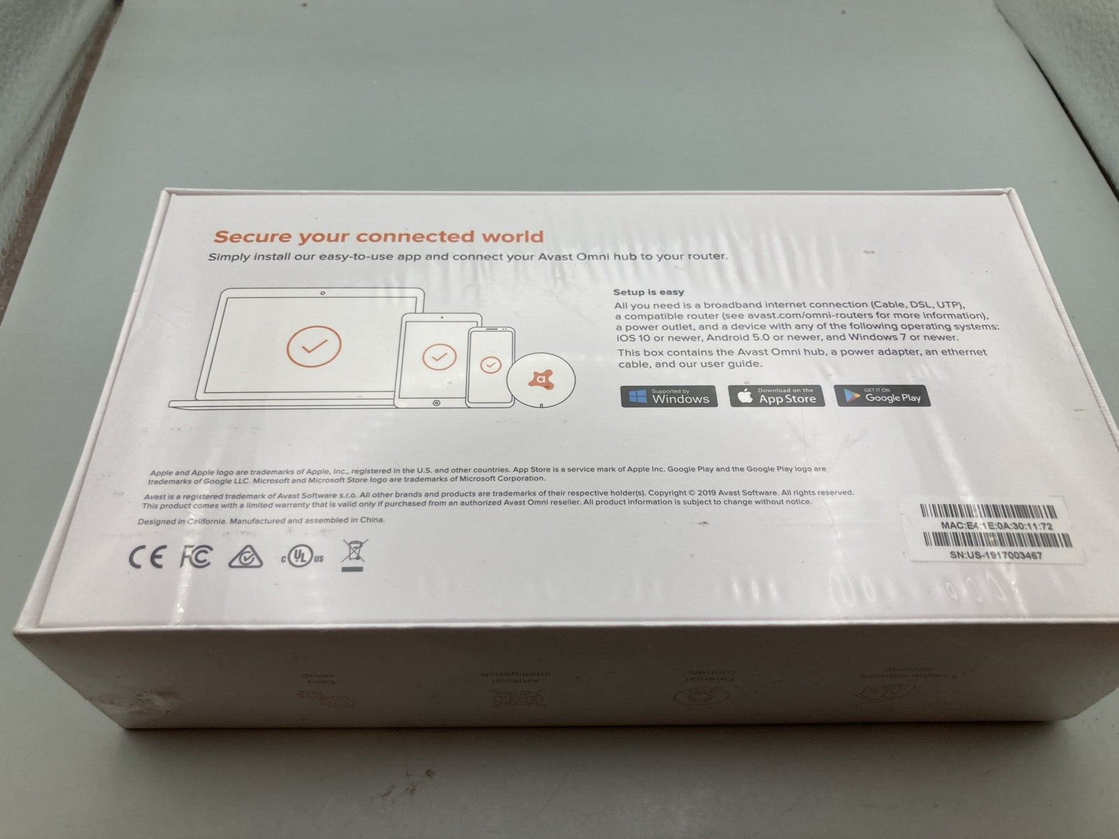 AVAST Omni Security Everywhere You Connect. New in box.