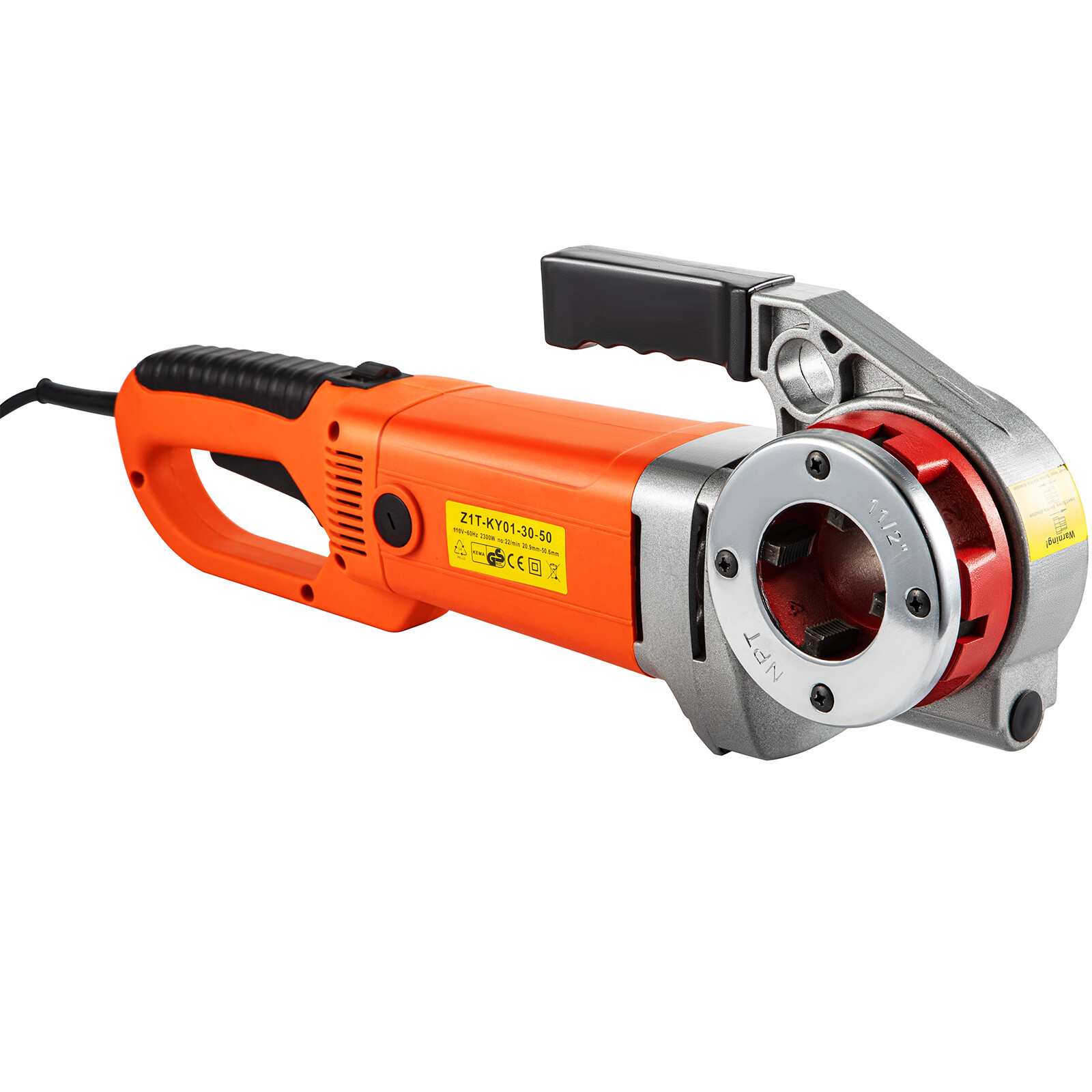 VEVOR Electric Pipe Threader Pipe Threading Machine 2300W 6 Dies 1/2-2" Portable