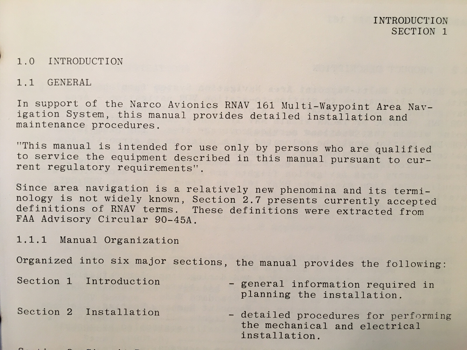 Narco Rnav 161 Install Manual