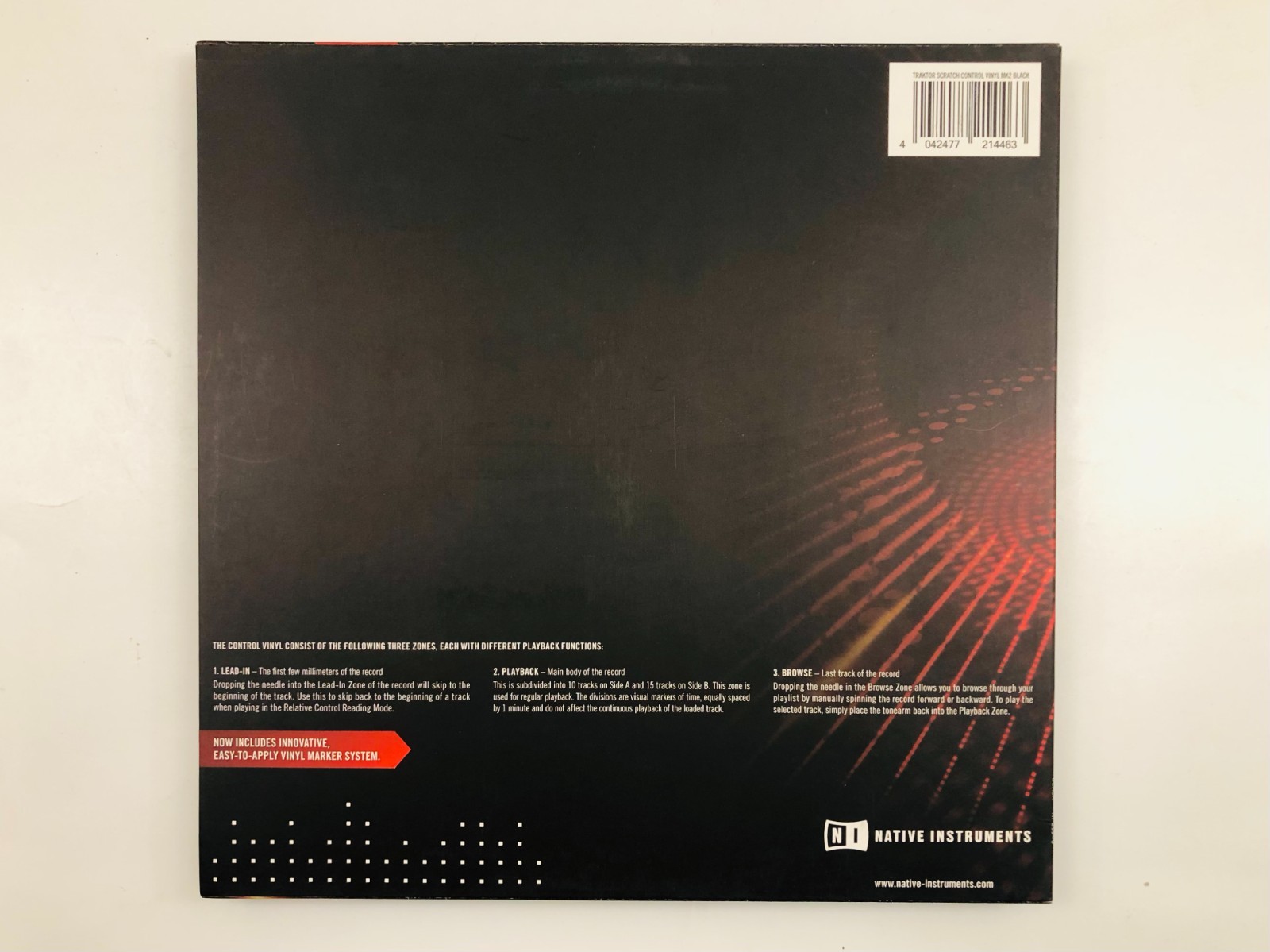 TRAKTOR SCRATCH CONTROL VINYL MK2 BLACK Native Instruments