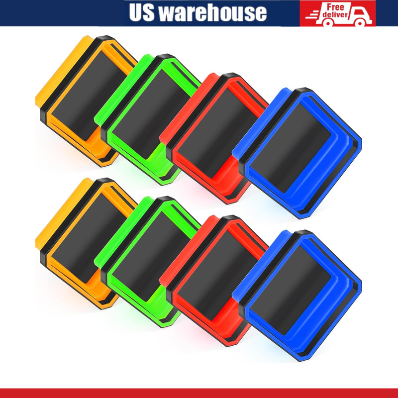 10 Pcs Collapsible Foldable Magnetic Parts Trays Set Square Silicone Tool Bolts
