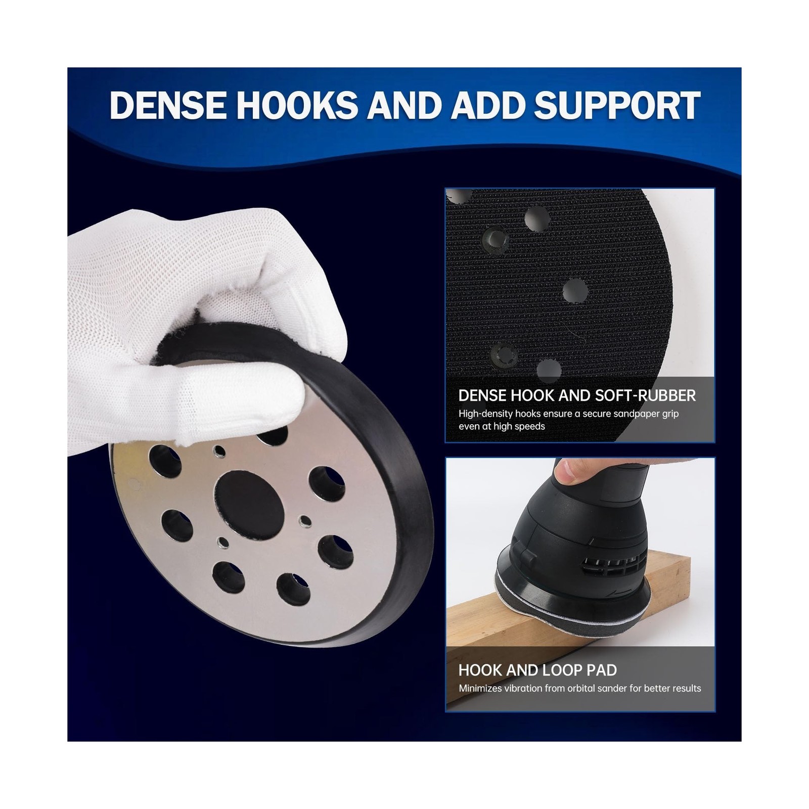Upgraded Orbital Sander Replacement Pad for DeWalt D26451 D2645... Fast USA SHIP