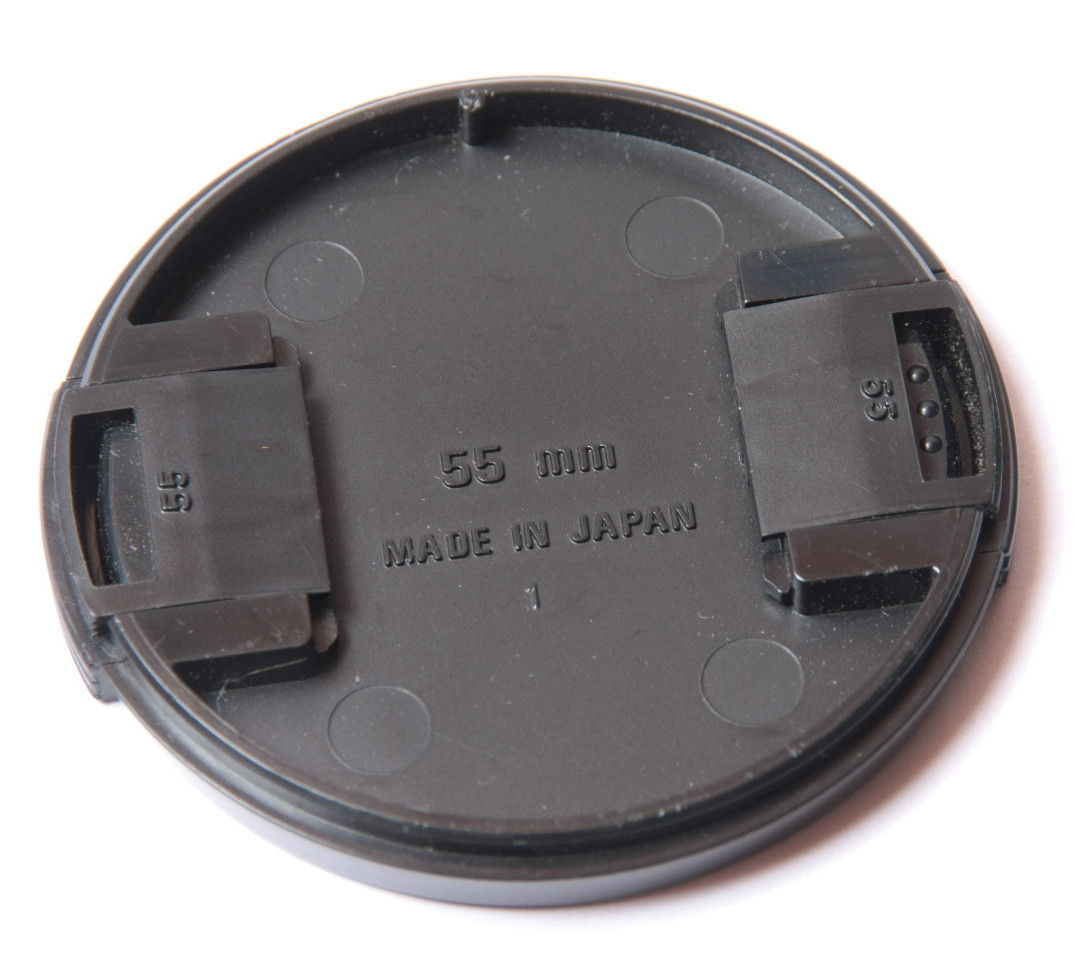 55mm Plastic Regular Lens Cap - Snap-on - Ritz Quantaray Japan - USED V910