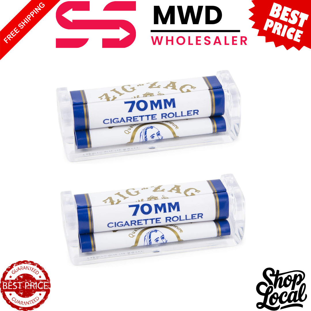 2 Zig-Zag 70mm Rolling Machines – For Single Wide Cigarette Papers