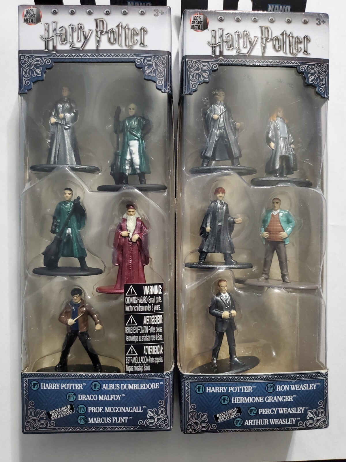Lot of 2 Harry Potter Diecast Nano by JADA metalfigs Collectibles 10 figures