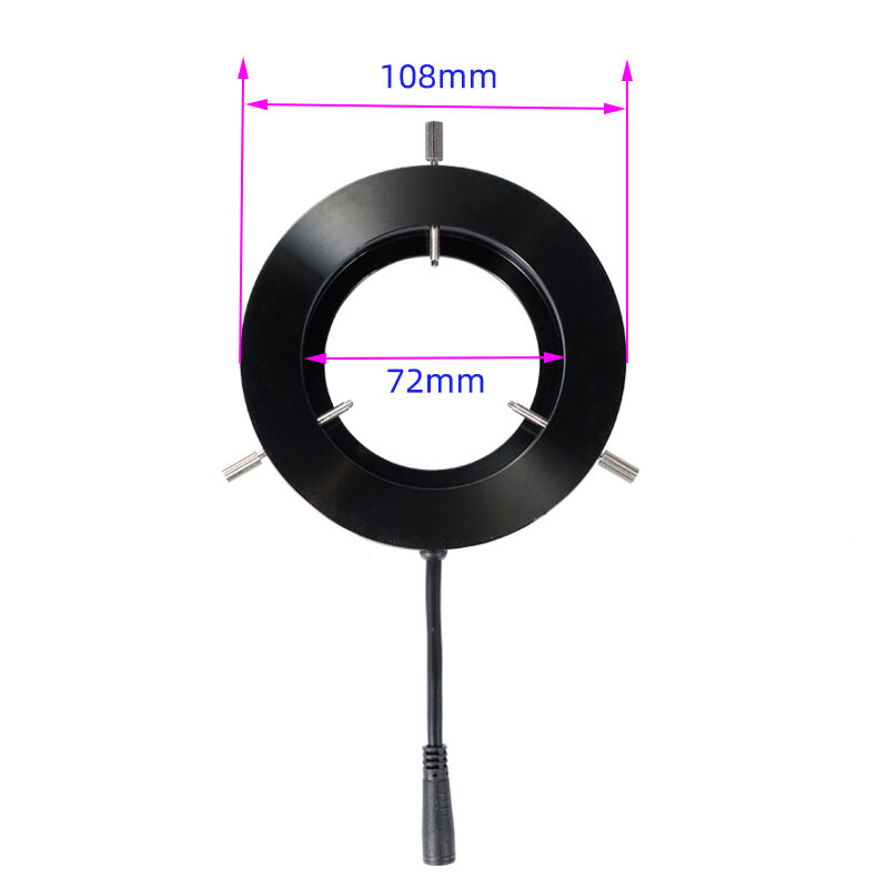 144 LED Ring Light Four Zones Adjustable Stereo Microscope Source Illuminator