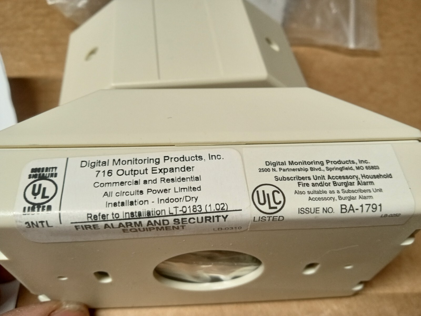 DMP 716 4 Wire Bus Output Expansion Module w/ instructions NEW