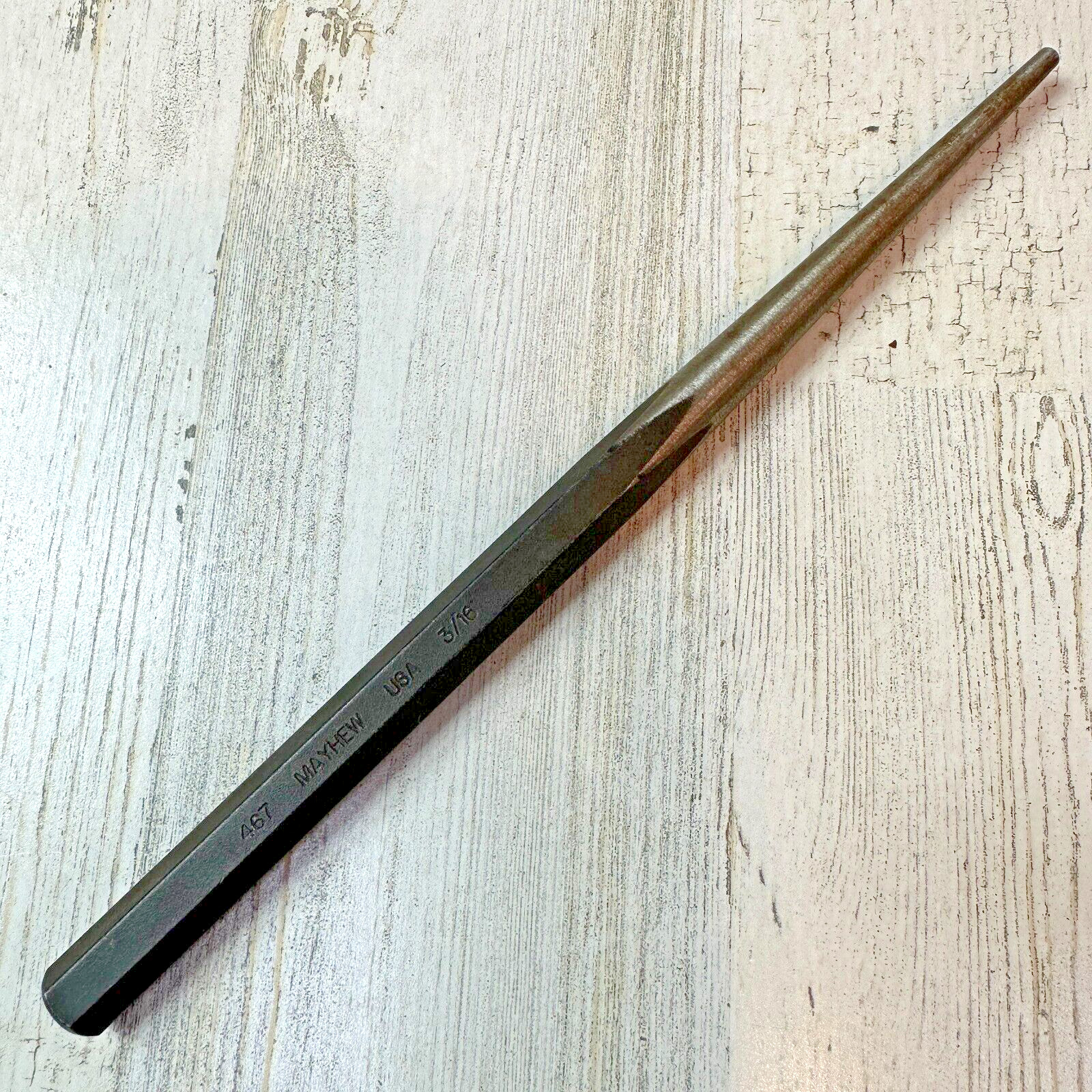 Mayhew USA 3/16 in. Line-Up Punch MAY22006 Brand NOS 10" Long