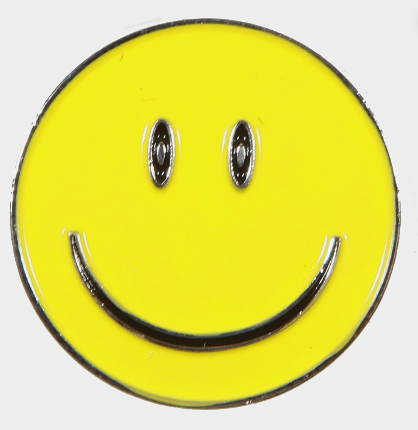 SMILEY FACE GOLF BALL MARKER WITH MAGNETIC HAT CLIP