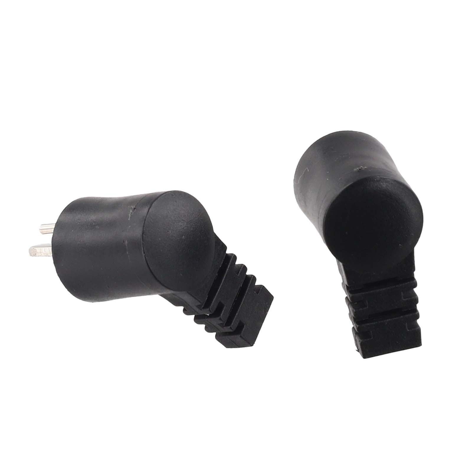 High Quality Connector 2-pin 1 Pair 2 Pcs AC 220V Audio Bend