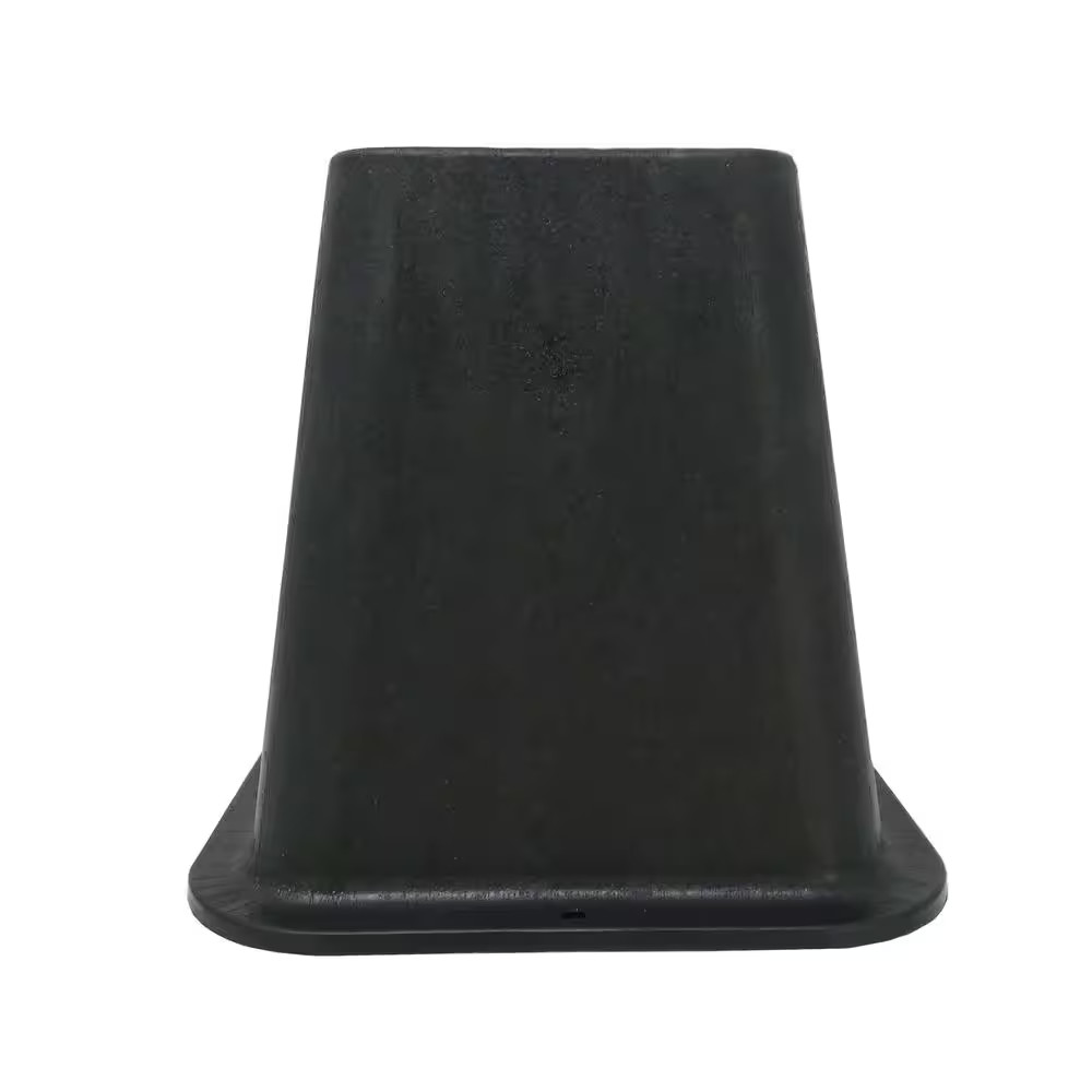 6 Inch Bed Risers 4-Pack Durable Heavy Duty Construction Ensures Black Accessory
