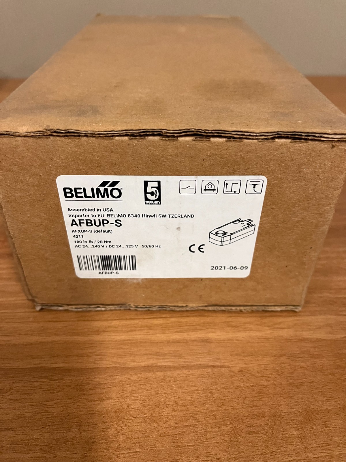 Belimo AFXUP-S Actuator Spring Return AC 24-240 V / DC 24-125 V