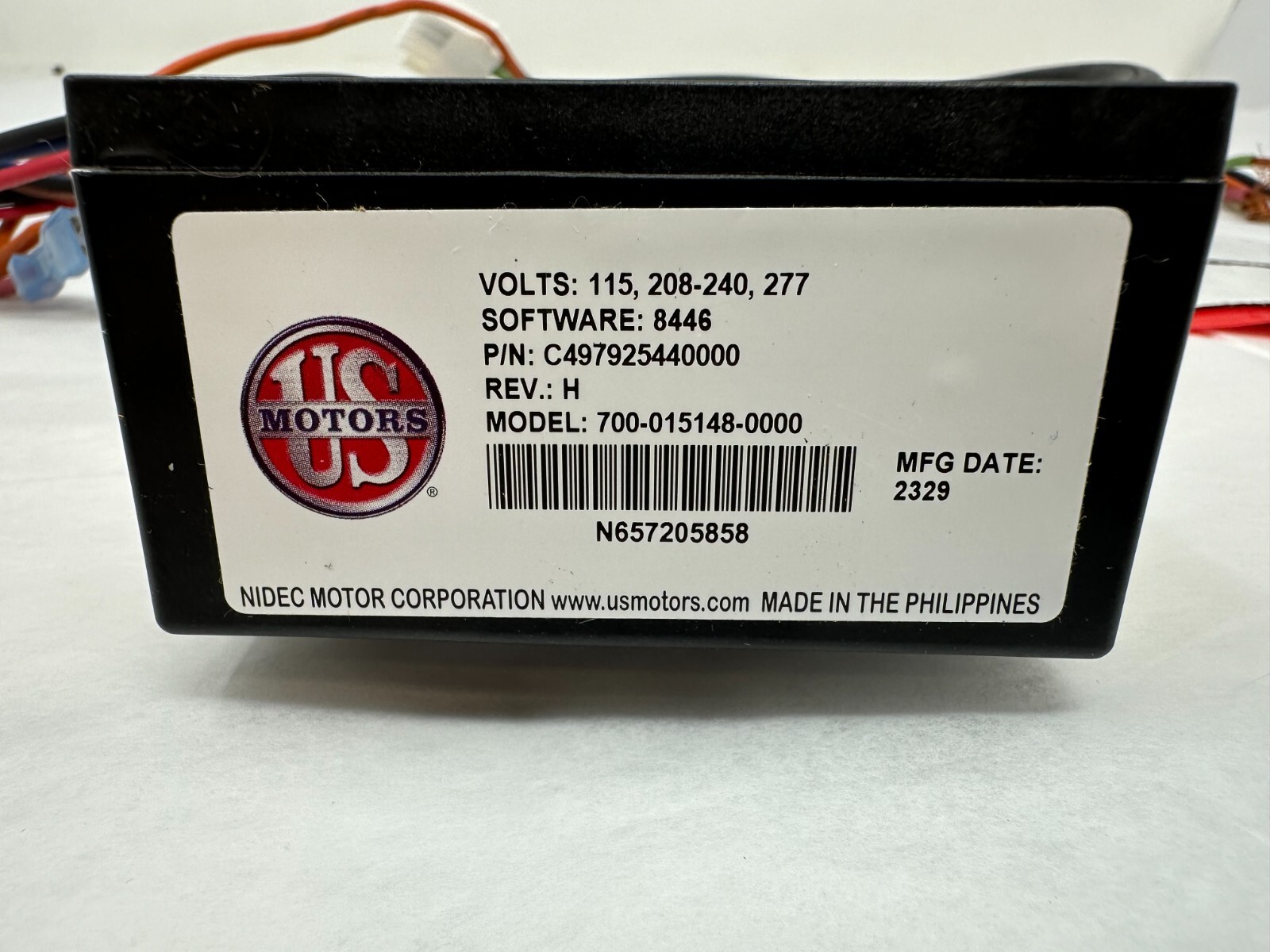 New US Motors NIDEC Perfect Speed User Interface Controller C497925440000