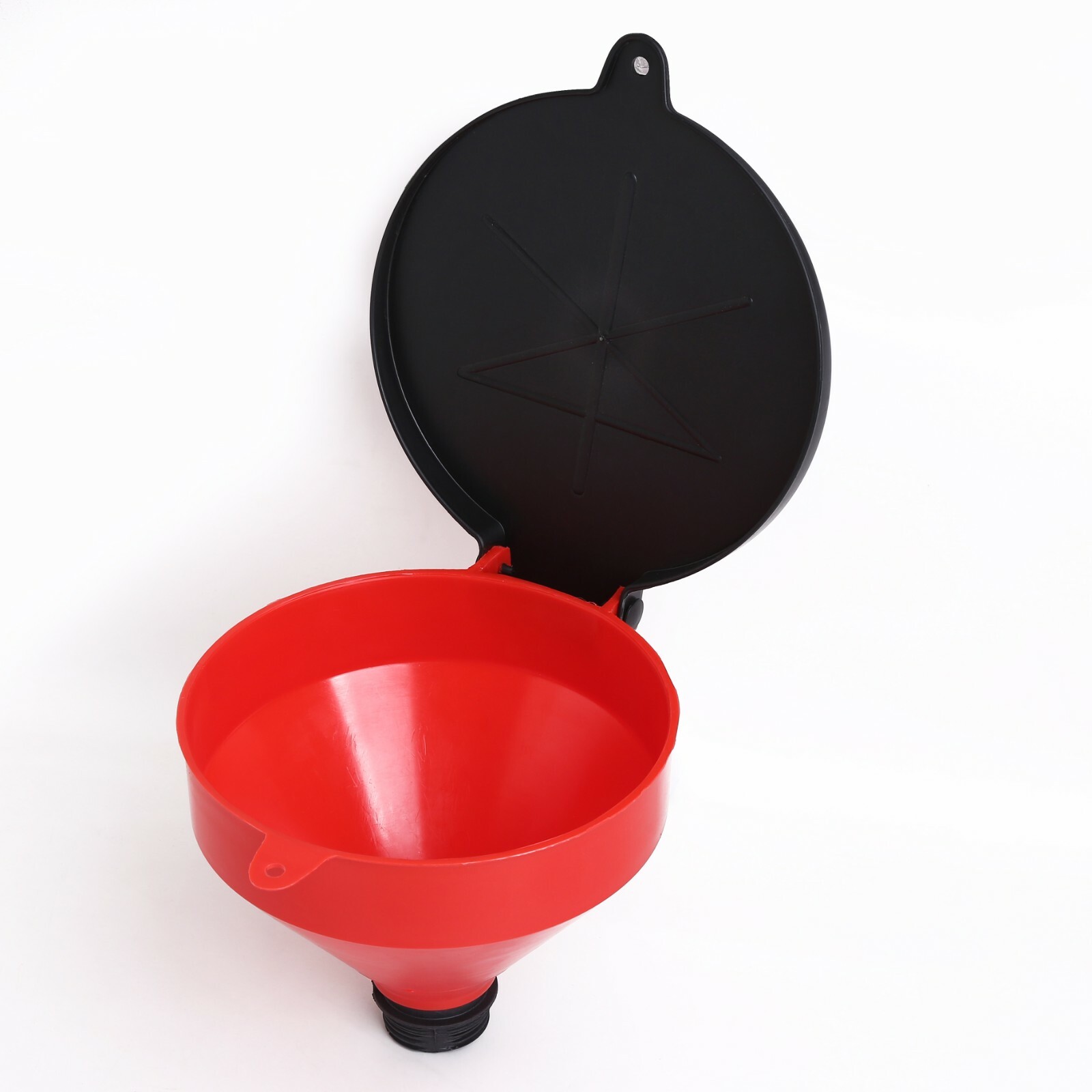 4 Quart Capacity Spill-Free and Polyethylene Funnel with Hang Hole Spout Length