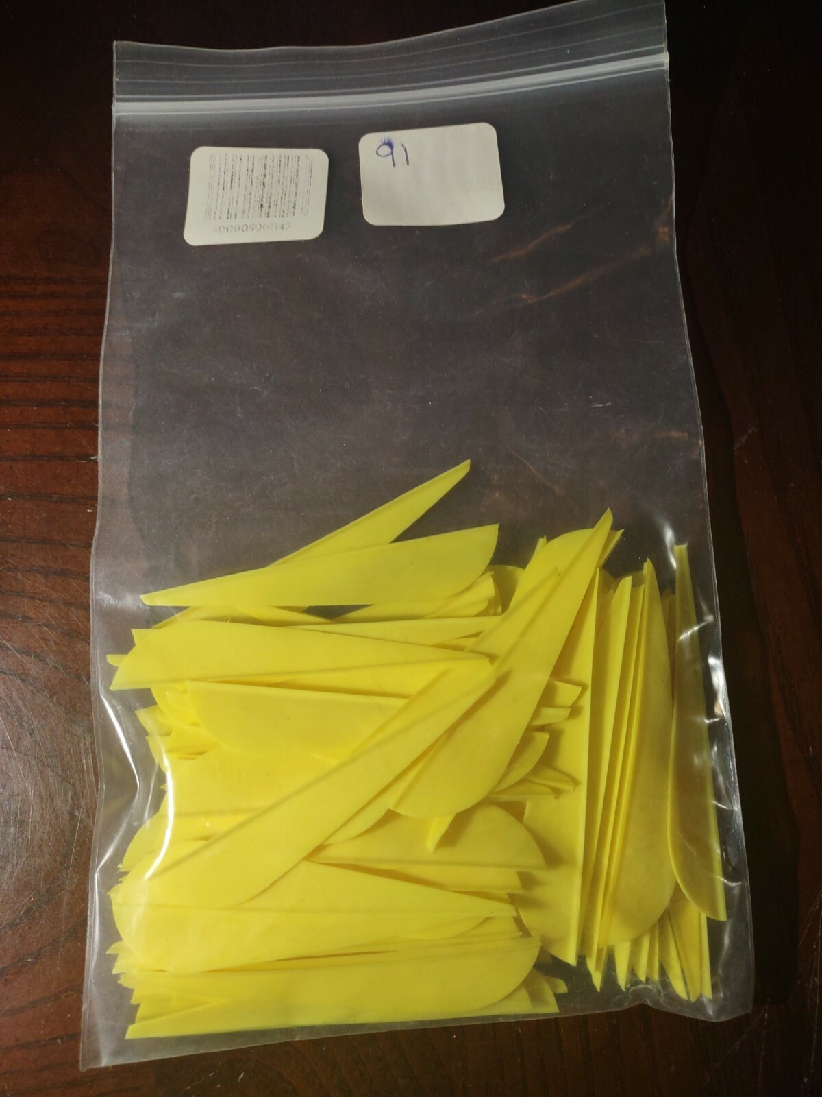 91 Yellow Fletching Vanes Archery