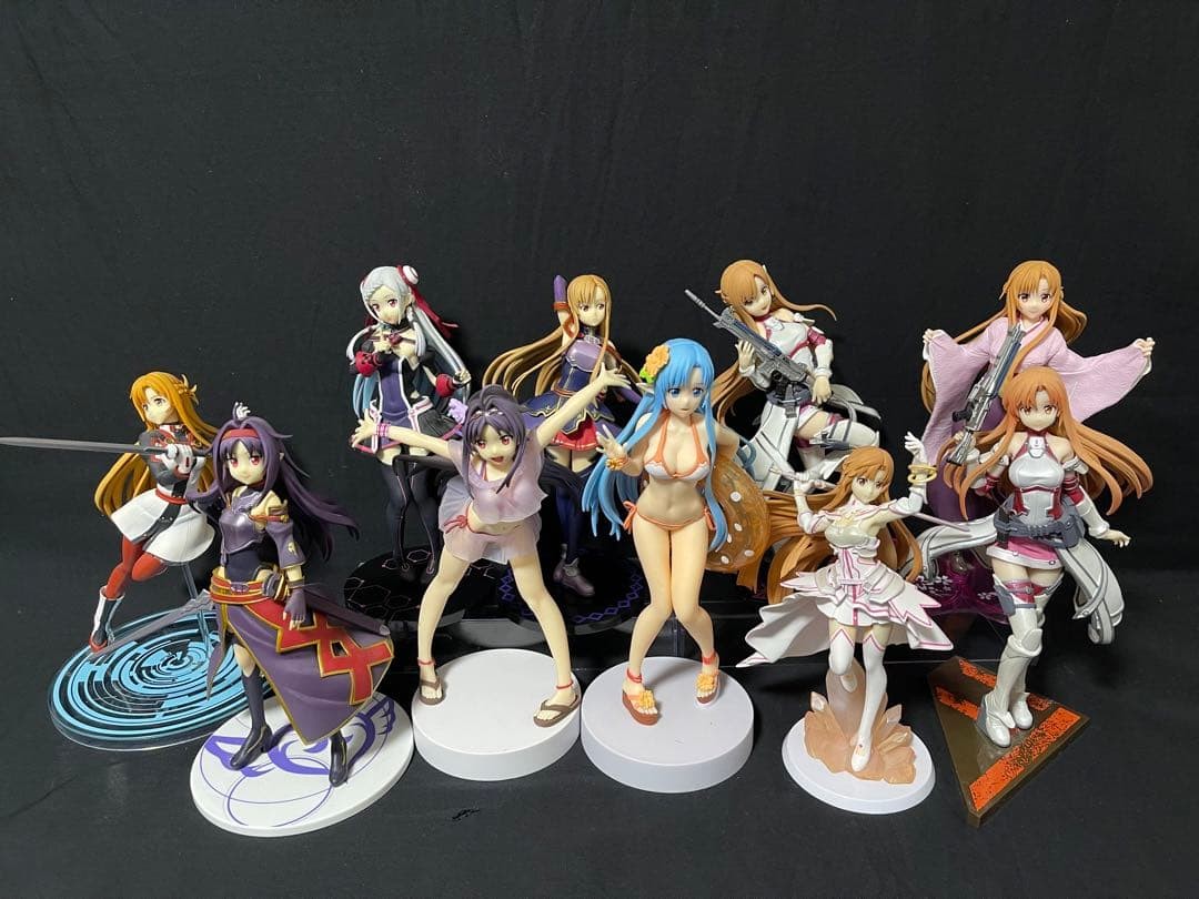Sword Art Online Figure Lot Asuna Yuna Yuuki Collectible Anime Japan Preowned
