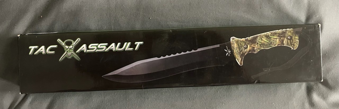 TAC ASSAULT TA-035CA/C Bowie Knife With Camo Handle
