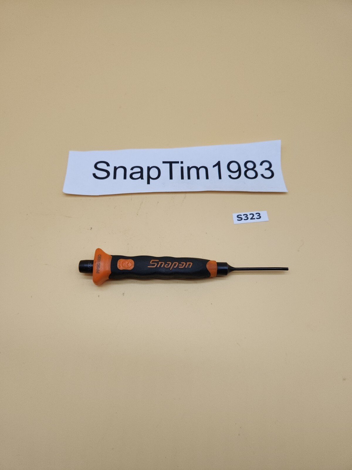 Snap-on Tools Soft Grip 3/16" Pin Punch PPSG103O  Orange USA
