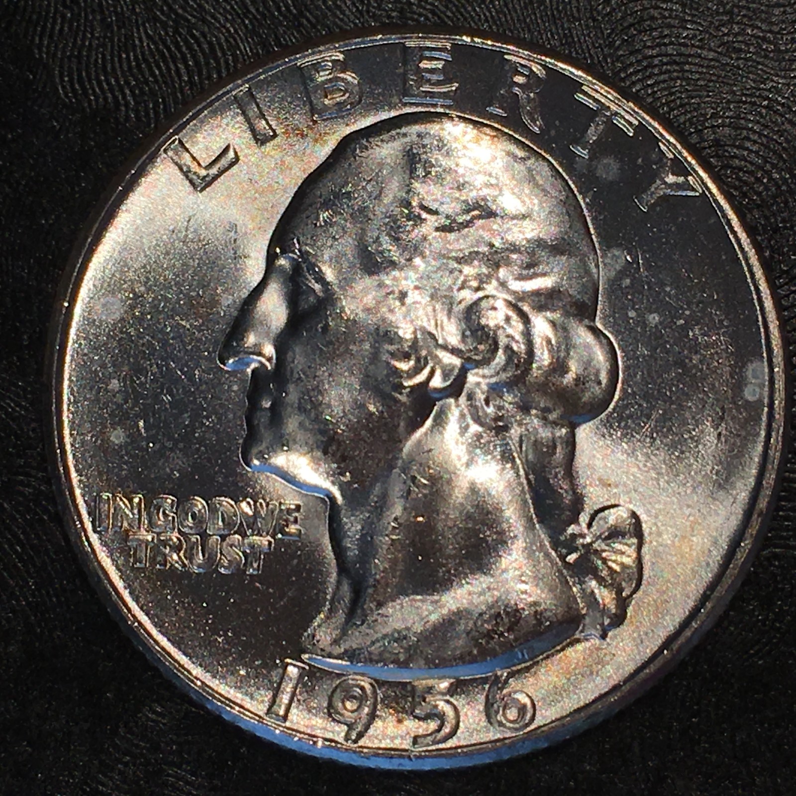 1956 Silver Washington Quarter Superb Uncirculated - High Quality Scans #G092