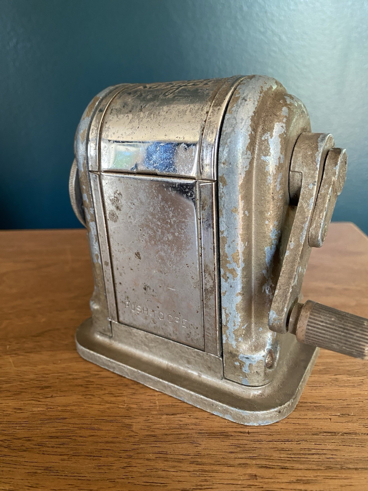 Vintage Boston Ranger 55 Pencil Sharpener 6 Hole Adj. Point Selector USA READ