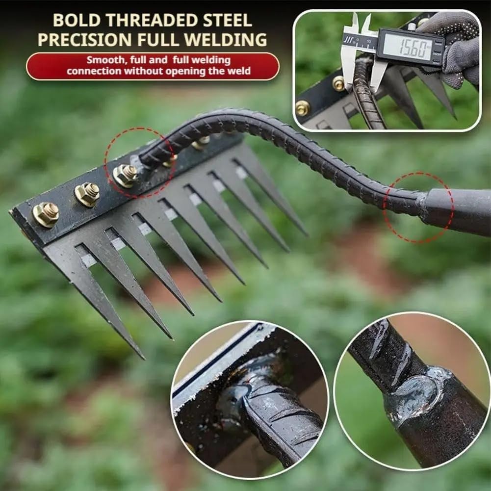 Gardenia Iron Weeding Rake, 2026 rake, 8 Teeth, 8 Teeth