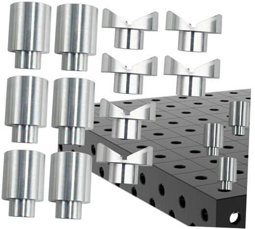 Welding Table Fixture Pins 12 Pcs 5/8 x 1 x 1.5 Stop 12Pcs Fixture Pins