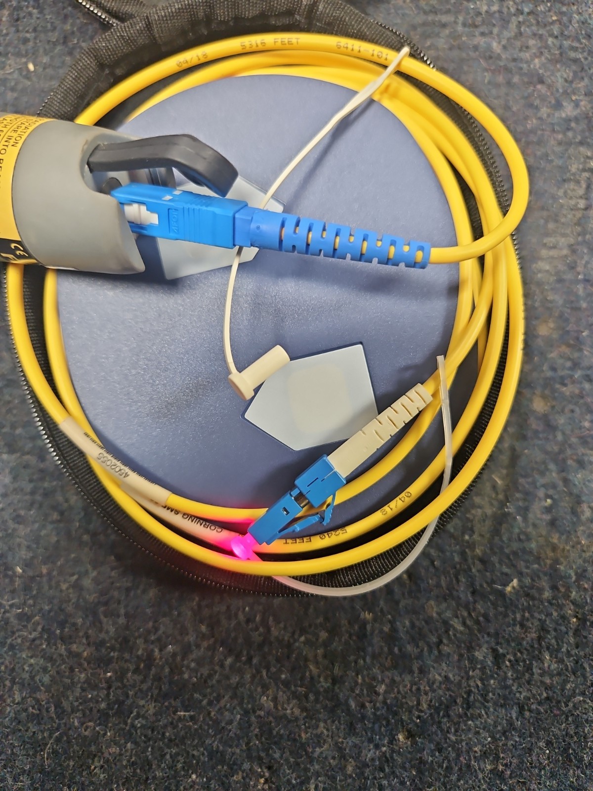 Fluke Fiber Launch Cable SM, SC/LC, SMC-9-SCLC
