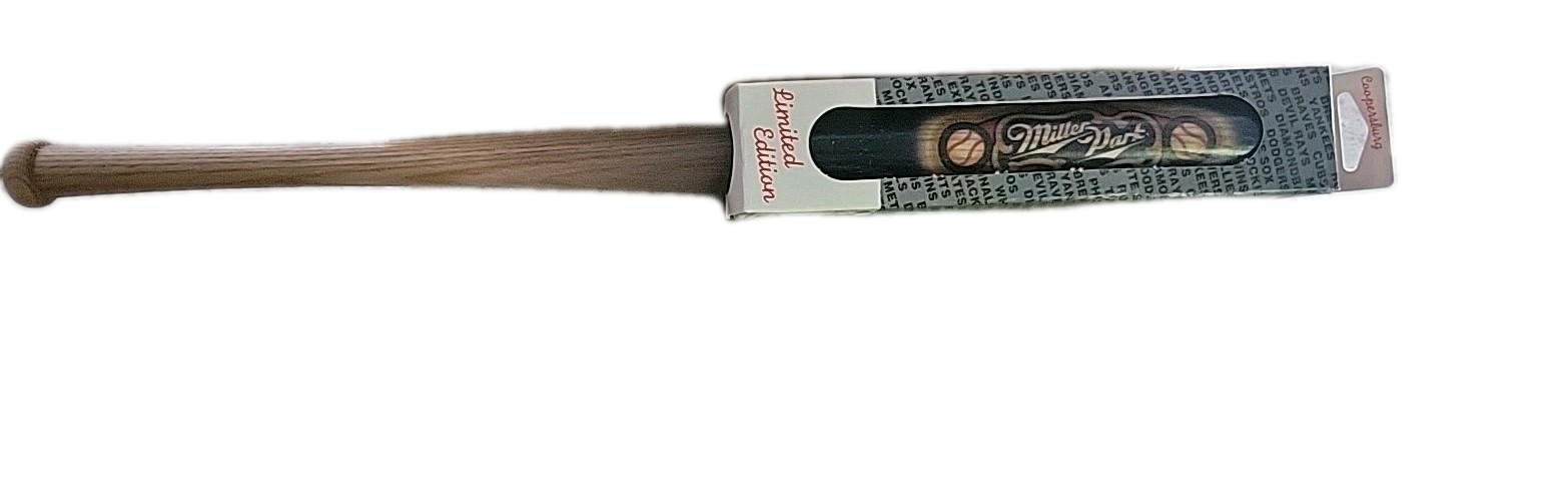 VINTAGE 2000's Milwaukee Brewers 17 Inch Blue Miller Park Mini Bat, VERY NICE!