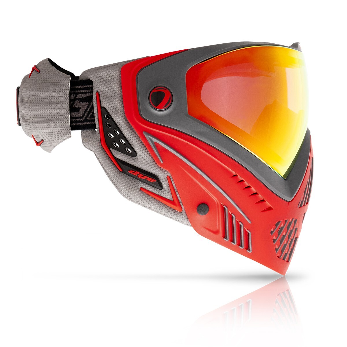 Dye Paintball I5 Protective Gear Goggle System Mask Shadow Fire Red/Gray NEW