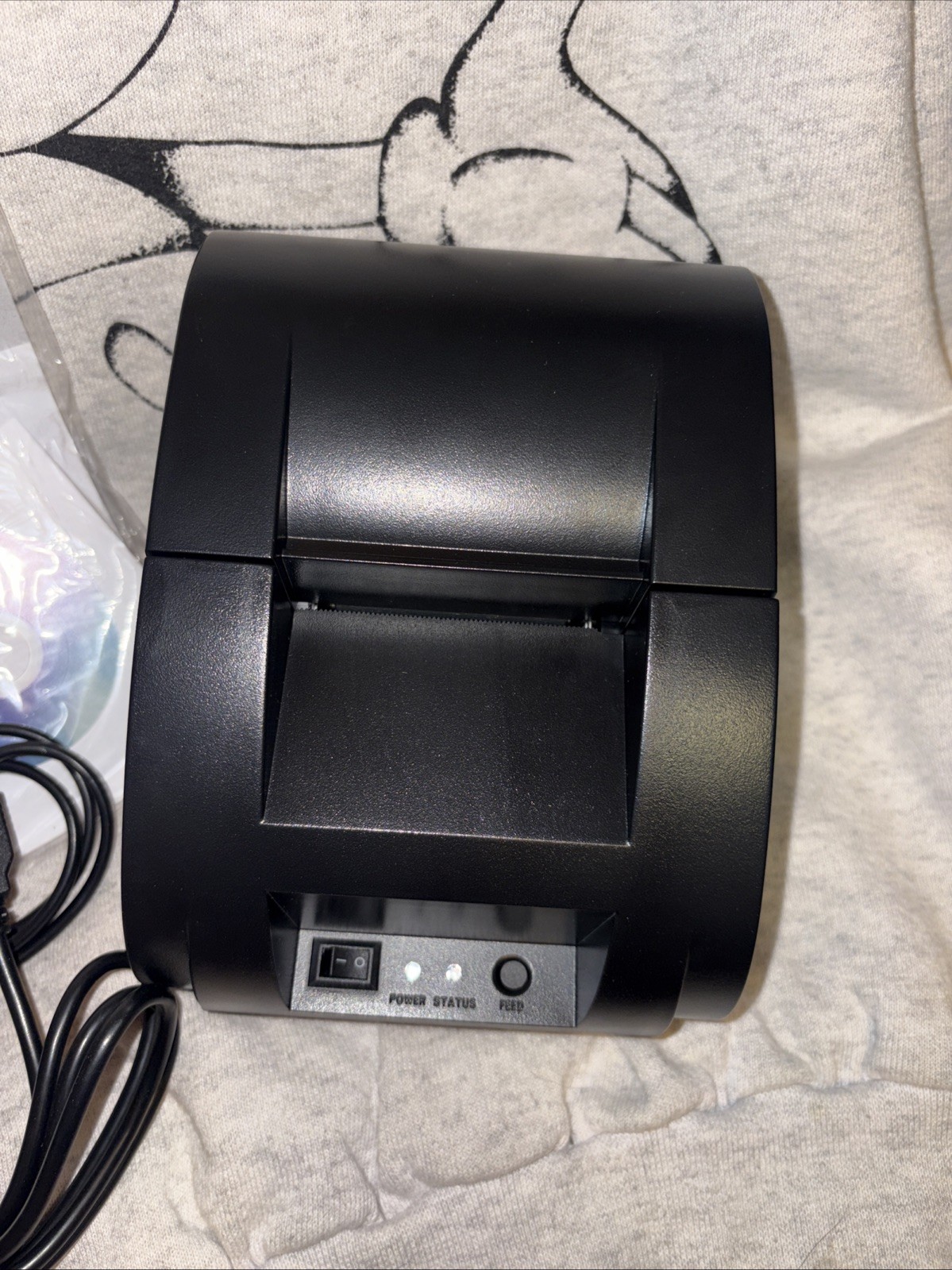 Thermal Receipt Printer 58mm Max Width Small USB Direct Printer