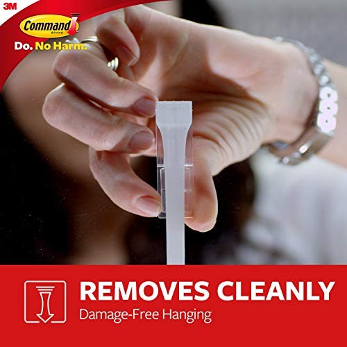 Large, White, 1-Hanger, 2-Strips, Organize Damage-Free 1 Hook Clothes Hanger