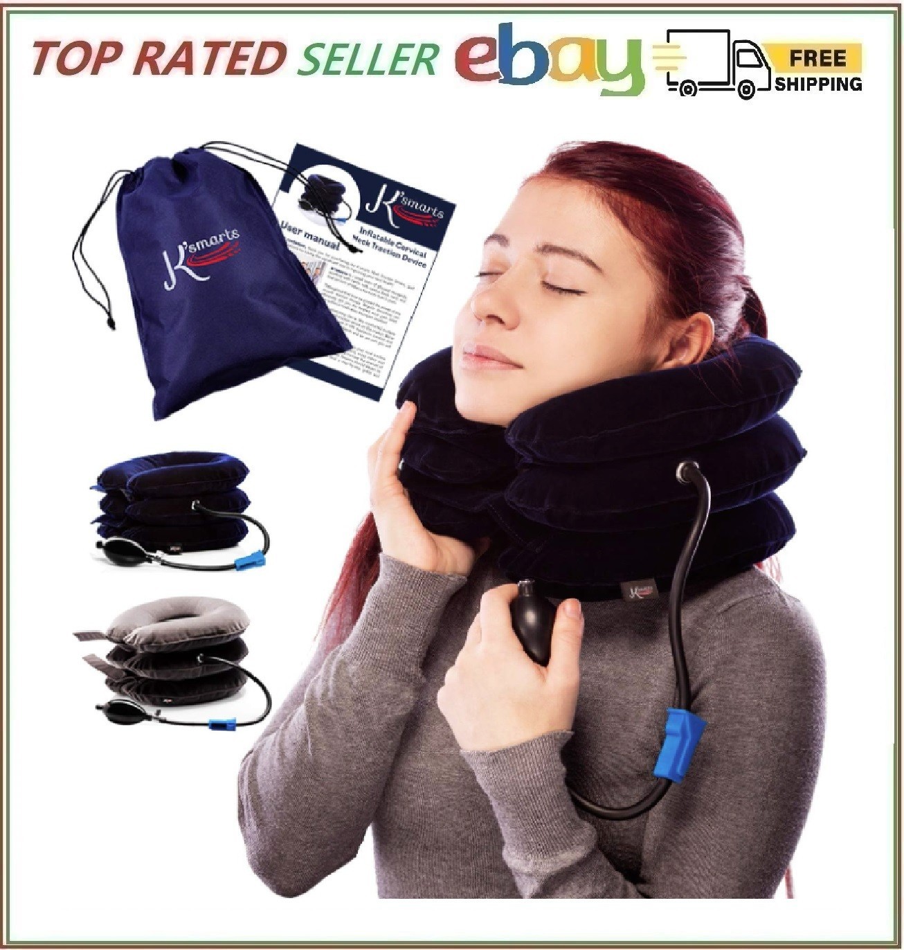 Pinched Nerve Neck Stretcher Cervical Traction Device for Home Pain Treatment...