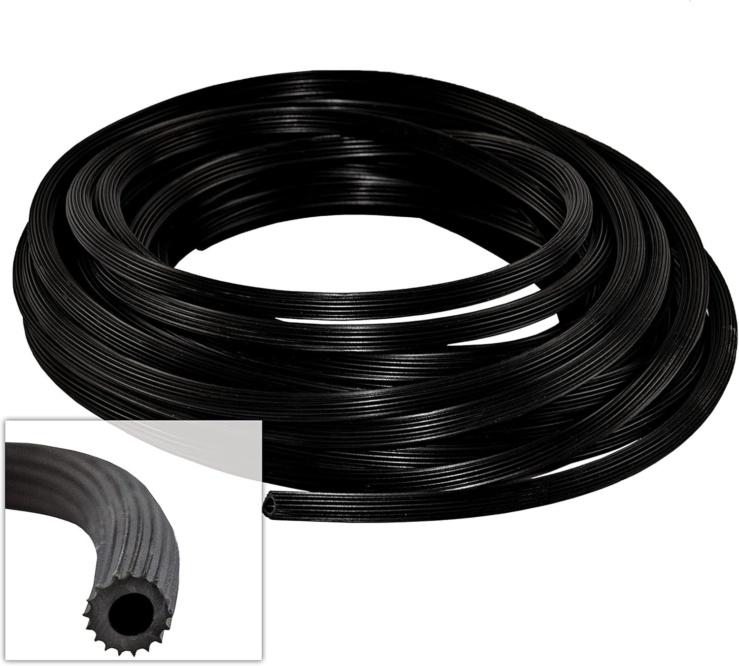 Versatile 0.160In x 100Ft Black Spline - Ideal for Screen Replacement Projects