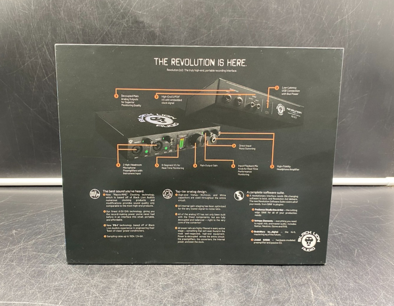 Black Lion Audio Revolution 2x2 Studio One USB-C 2-Channel Recording Interface