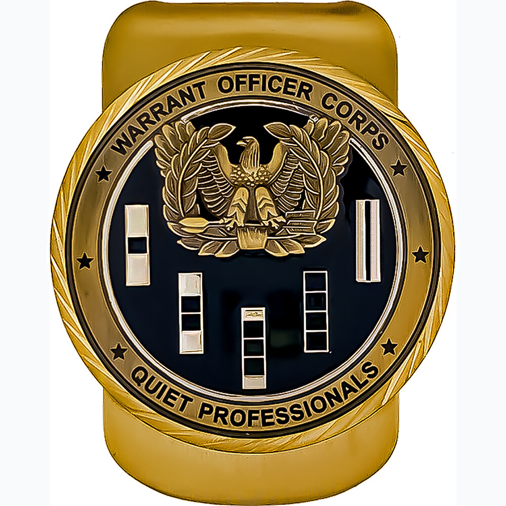 Warrant Officer Money Clip, Patch and Car Emblem