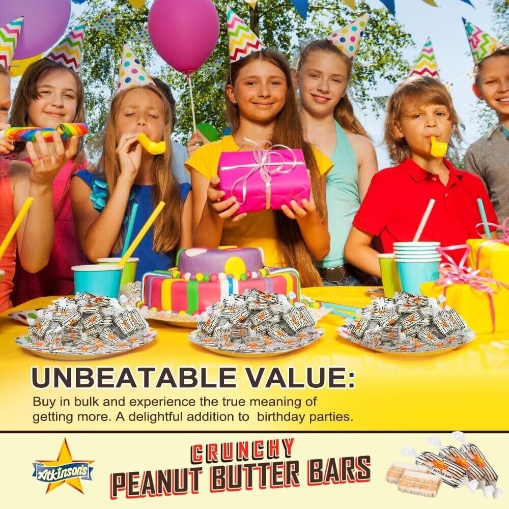 ATKINSON'S Peanut Butter Bars Old Fashioned Bulk Delicious Candy (4 Pounds) Sale