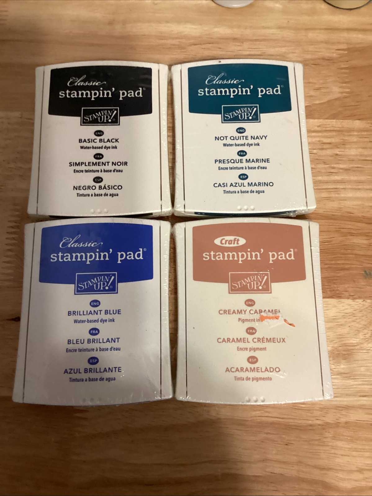 STAMPIN' UP! Classic Stampin' Pads (Basic Blk Not Quite Navy  Brilliant Blue Car