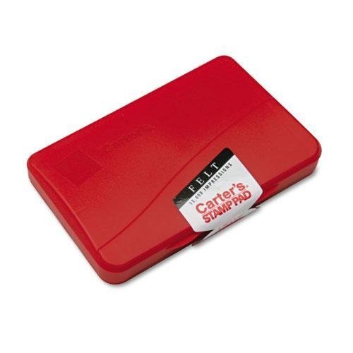 Carters(TM) Felt Stamp Pads 2.75x4.27in Red Bulk - 1EA