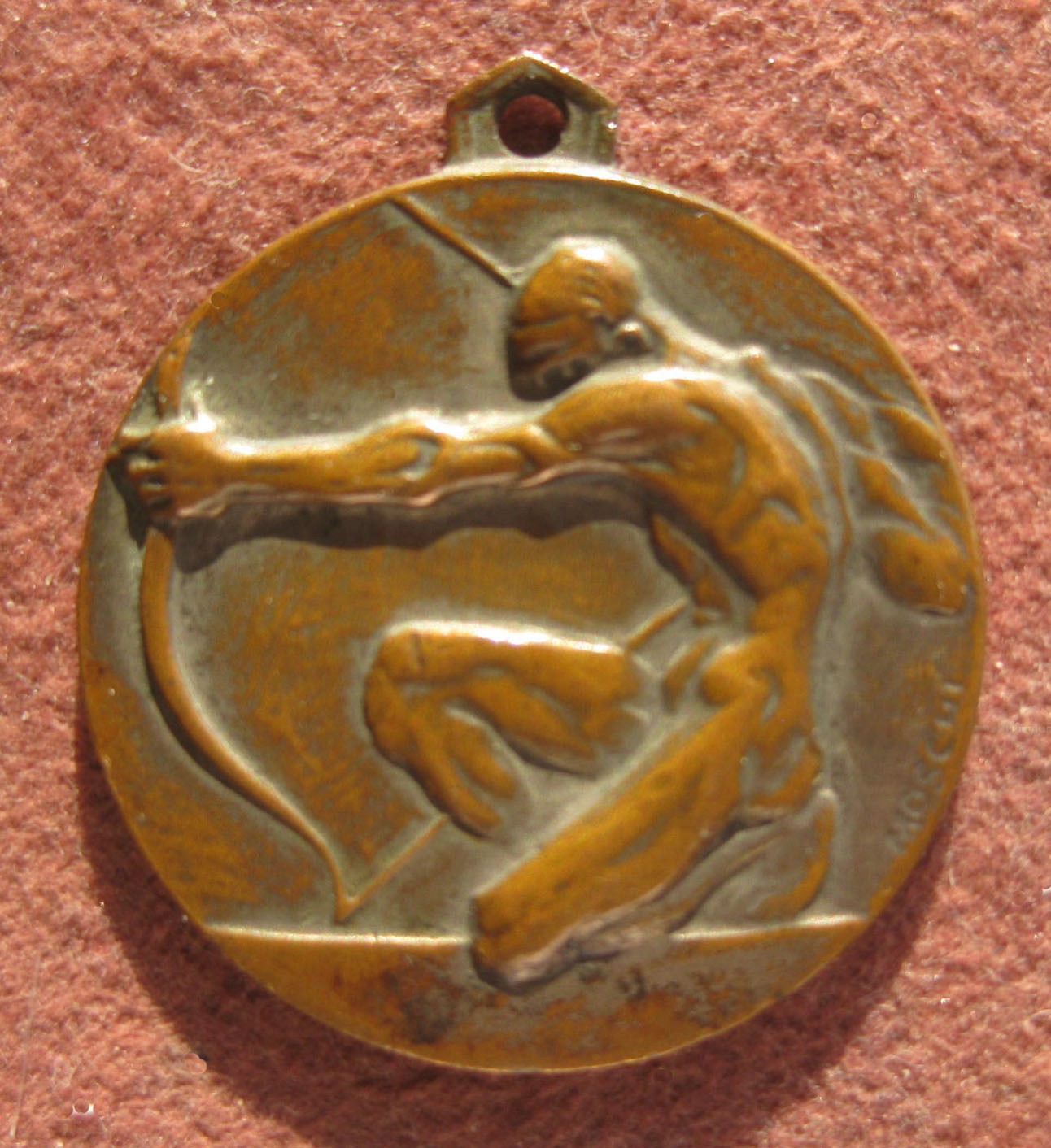 Italian pendant by Mario Moschi, The Archer - MEDAGLIA OPUS MARIO MOSCHI