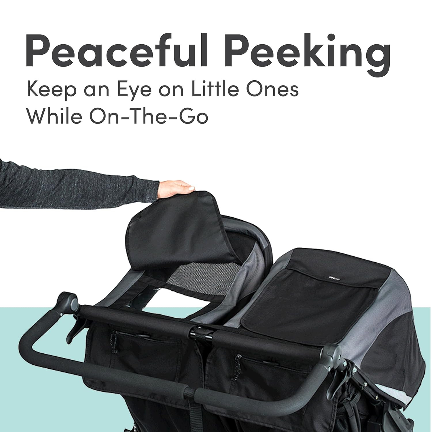 Revolution Flex 3.0 Duallie Jogging Stroller — Graphite Black | Versatile Double