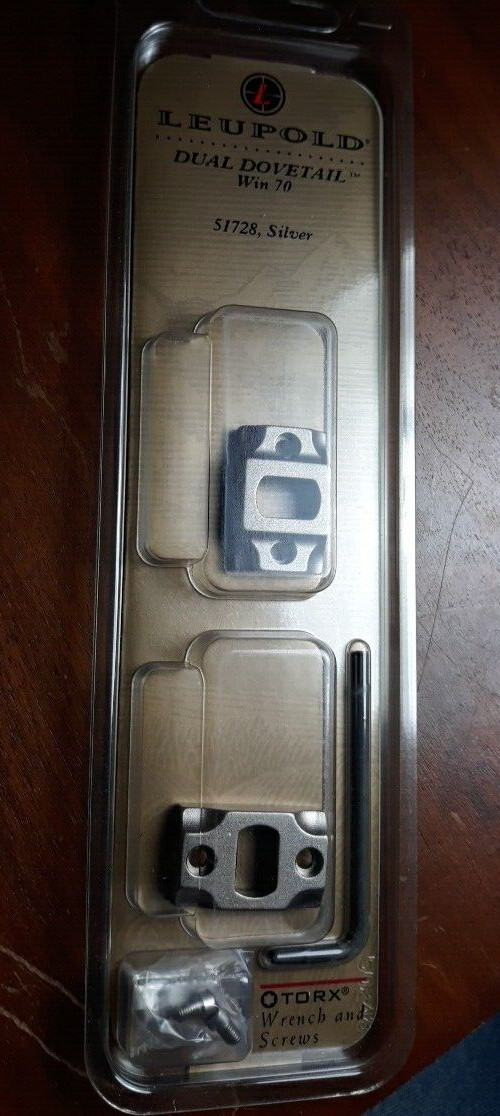 Leupold Dual Dovetail base 51728 Silver Winchester 70