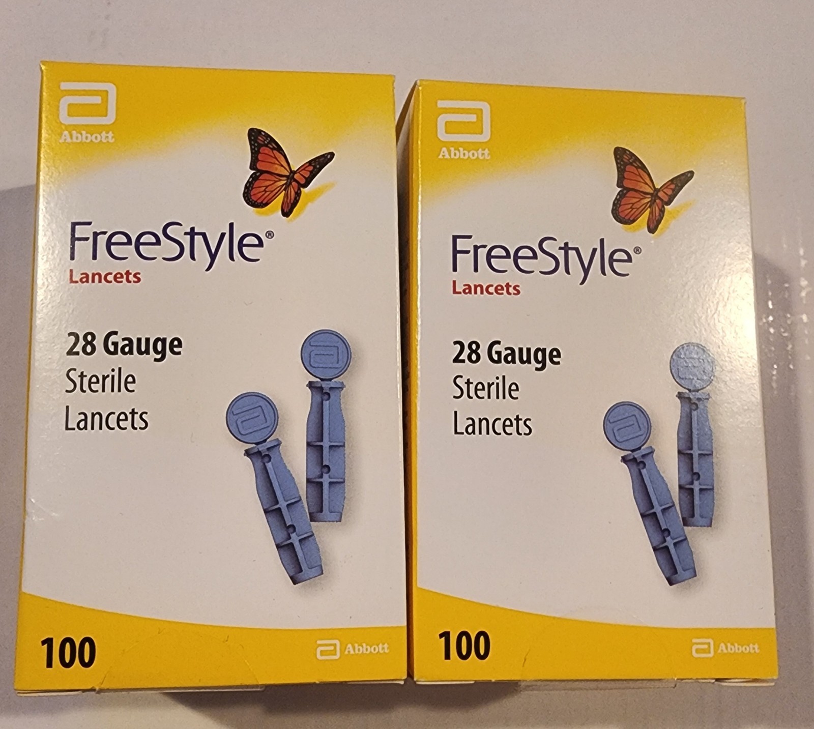 Freestyle 28 Gauge Sterile Lancets - Pack of 100
